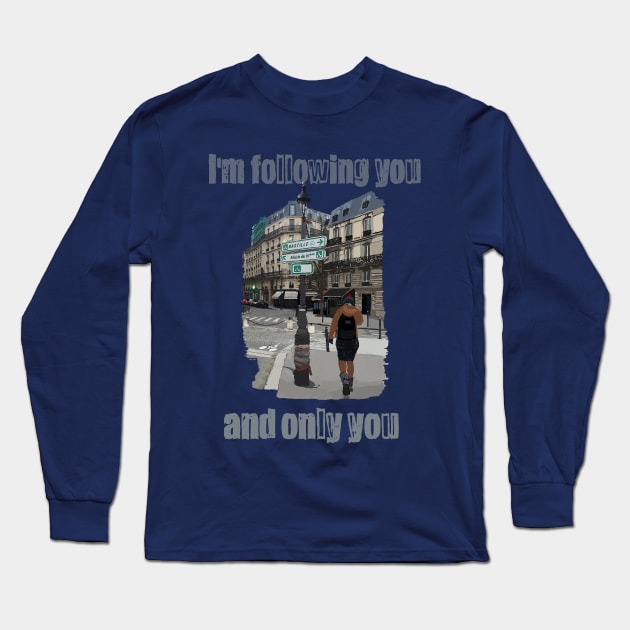 Lost In Paris Long Sleeve T-Shirt by TenomonMalke